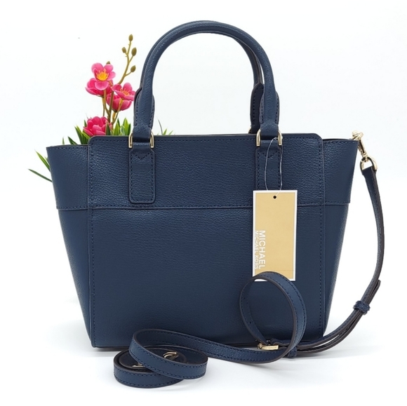 Michael Kors Hamilton MD Satchel Blue - Picture 3 of 9